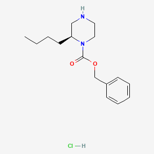 benzyl (2S)-2-butylpiperazine-1-carboxylate;hydrochloride