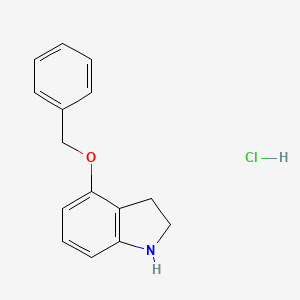molecular formula C15H16ClNO B1524242 4-(苄氧基)吲哚盐酸盐 CAS No. 1187933-10-3