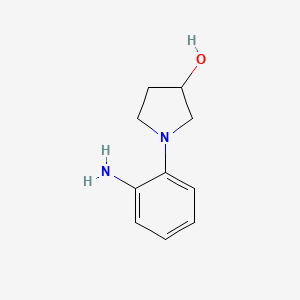 molecular formula C10H14N2O B1524243 1-(2-氨基苯基)-3-吡咯烷醇 CAS No. 955398-56-8