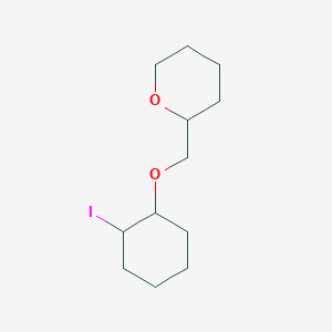 molecular formula C12H21IO2 B15242452 2-{[(2-Iodocyclohexyl)oxy]methyl}oxane 