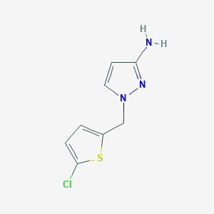 1-[(5-Chlorothiophen-2-YL)methyl]-1H-pyrazol-3-amine