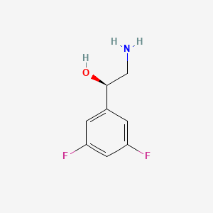 molecular formula C8H9F2NO B15242478 (1R)-2-amino-1-(3,5-difluorophenyl)ethan-1-ol 