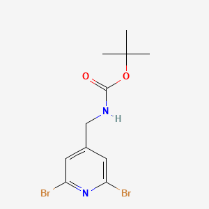 tert-Butyl ((2,6-dibromopyridin-4-yl)methyl)carbamate