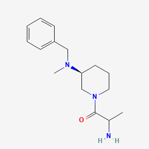 2-amino-1-[(3S)-3-[benzyl(methyl)amino]piperidin-1-yl]propan-1-one