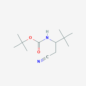 3-(Boc-amino)-3-T-butyl-propanonitrile