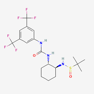 1-[3,5-bis(trifluoromethyl)phenyl]-3-[(1S,2S)-2-(tert-butylsulfinylamino)cyclohexyl]urea