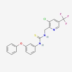 1-((3-Chloro-5-(trifluoromethyl)pyridin-2-yl)methyl)-3-(3-phenoxyphenyl)thiourea