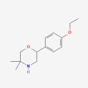 2-(4-Ethoxyphenyl)-5,5-dimethylmorpholine