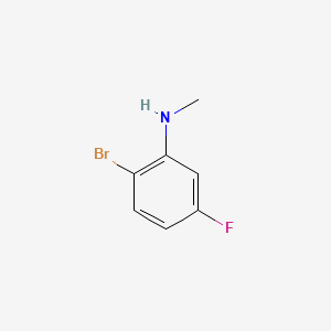 molecular formula C7H7BrFN B1524264 (2-溴-5-氟苯基)-甲基胺 CAS No. 1200114-00-6