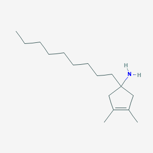 3,4-Dimethyl-1-nonylcyclopent-3-enamine