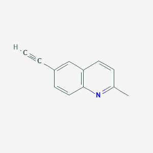 molecular formula C12H9N B1524268 6-Ethynyl-2-methylquinoline CAS No. 1233505-71-9