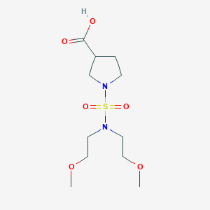 1-[Bis(2-methoxyethyl)sulfamoyl]pyrrolidine-3-carboxylic acid