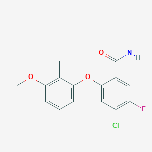 4-Chloro-5-fluoro-2-(3-methoxy-2-methylphenoxy)-N-methylbenzamide