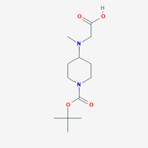 molecular formula C13H24N2O4 B1524269 N-[1-(叔丁氧羰基)-4-哌啶基]-N-甲基甘氨酸 CAS No. 1284992-47-7