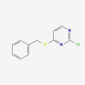 molecular formula C11H9ClN2S B1524270 4-(Benzylsulfanyl)-2-chloropyrimidine CAS No. 1249555-98-3