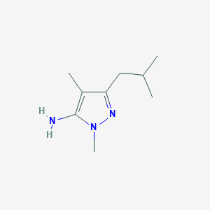 1,4-dimethyl-3-(2-methylpropyl)-1H-pyrazol-5-amine