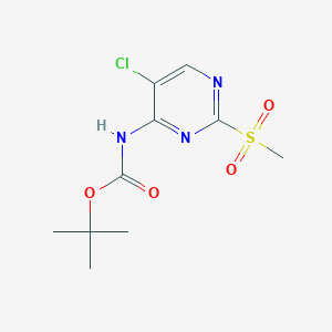 tert-Butyl (5-chloro-2-(methylsulfonyl)pyrimidin-4-yl)carbamate