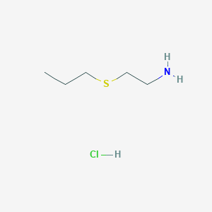 molecular formula C5H14ClNS B1524272 2-(Propylthio)ethanamine hydrochloride CAS No. 36517-93-8