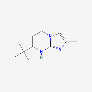 molecular formula C11H19N3 B15242746 7-tert-Butyl-2-methyl-5H,6H,7H,8H-imidazo[1,2-a]pyrimidine 