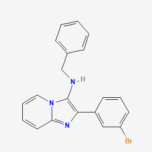 molecular formula C20H16BrN3 B15242763 N-Benzyl-2-(3-bromophenyl)imidazo[1,2-A]pyridin-3-amine 