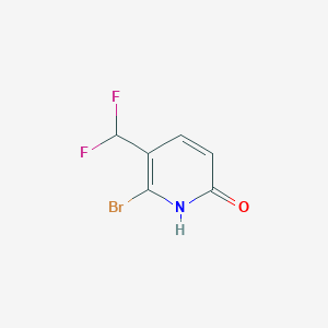 molecular formula C6H4BrF2NO B15242774 6-Bromo-5-(difluoromethyl)pyridin-2-ol 