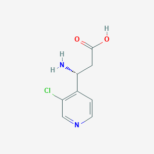 (3R)-3-Amino-3-(3-chloropyridin-4-YL)propanoic acid