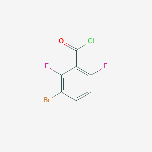 molecular formula C7H2BrClF2O B1524278 3-Bromo-2,6-difluorobenzoyl chloride CAS No. 1263376-89-1
