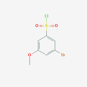 molecular formula C7H6BrClO3S B1524282 3-Bromo-5-methoxybenzenesulfonyl chloride CAS No. 1261776-39-9