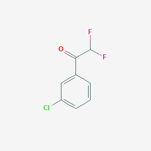 molecular formula C8H5ClF2O B15242824 1-(3-Chlorophenyl)-2,2-difluoroethanone 