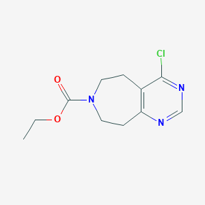 Ethyl 4-chloro-8,9-dihydro-5H-pyrimido[5,4-D]azepine-7(6H)-carboxylate