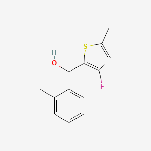 (3-Fluoro-5-methylthiophen-2-yl)(o-tolyl)methanol