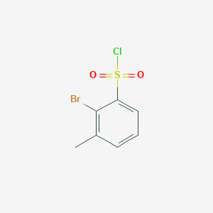 molecular formula C7H6BrClO2S B1524288 2-Bromo-3-methylbenzenesulfonyl chloride CAS No. 1261566-57-7