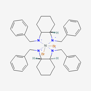 molecular formula C40H48Br2N4Ni-4 B15242896 benzyl-[(1S)-2-benzylazanidylcyclohexyl]azanide;benzyl-[(1S,2S)-2-benzylazanidylcyclohexyl]azanide;dibromonickel 