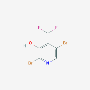 2,5-Dibromo-4-(difluoromethyl)pyridin-3-ol