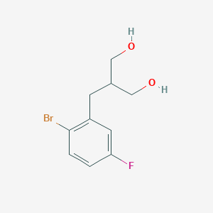 2-(2-Bromo-5-fluorobenzyl)propane-1,3-diol