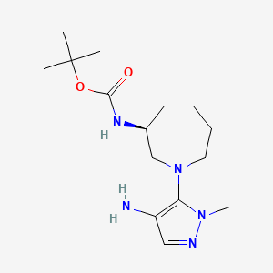 (S)-3-(Boc-amino)-1-(4-amino-1-methyl-1H-pyrazol-5-YL)azepane