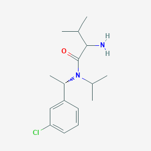 2-amino-N-[(1S)-1-(3-chlorophenyl)ethyl]-3-methyl-N-propan-2-ylbutanamide