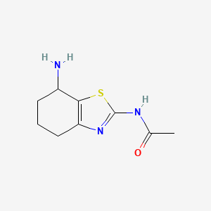 N-(7-Amino-4,5,6,7-tetrahydrobenzo[D]thiazol-2-YL)acetamide