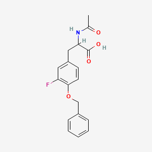 2-Acetamido-3-(4-(benzyloxy)-3-fluorophenyl)propanoic acid