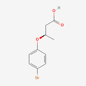 molecular formula C10H11BrO3 B15242974 (R)-3-(4-Bromophenoxy)butanoic acid 