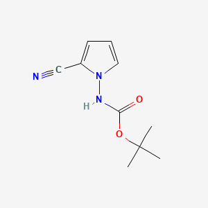 molecular formula C10H13N3O2 B1524298 叔丁基(2-氰基-1H-吡咯-1-基)氨基甲酸酯 CAS No. 937046-96-3