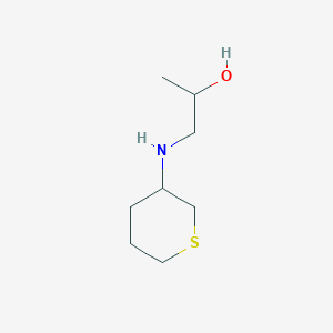 molecular formula C8H17NOS B15242997 1-[(Thian-3-yl)amino]propan-2-ol 