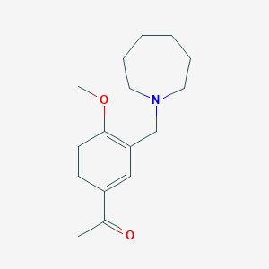 1-[3-(Azepan-1-ylmethyl)-4-methoxyphenyl]ethanone