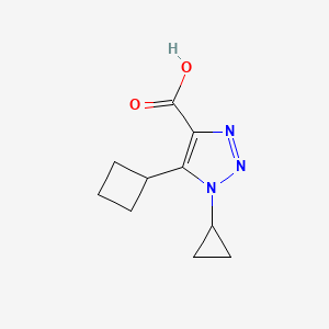 5-Cyclobutyl-1-cyclopropyl-1H-1,2,3-triazole-4-carboxylic acid