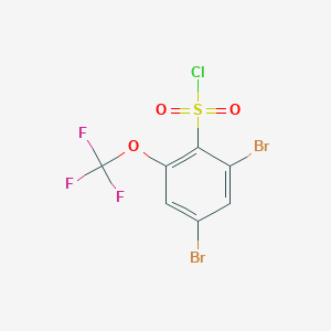 2,4-Dibromo-6-trifluoromethoxybenzenesulfonyl chloride