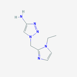 1-[(1-Ethyl-1H-imidazol-2-YL)methyl]-1H-1,2,3-triazol-4-amine