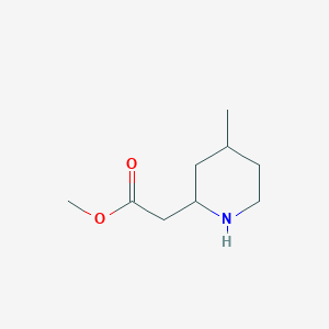 Methyl 2-(4-methylpiperidin-2-YL)acetate