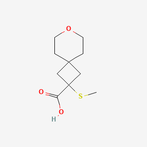 2-(Methylsulfanyl)-7-oxaspiro[3.5]nonane-2-carboxylic acid