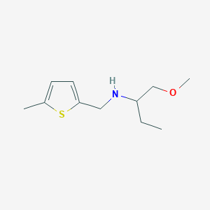 molecular formula C11H19NOS B15243162 (1-Methoxybutan-2-yl)[(5-methylthiophen-2-yl)methyl]amine 