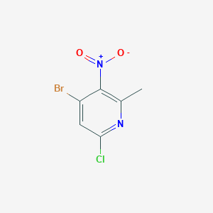 4-Bromo-6-chloro-2-methyl-3-nitropyridine